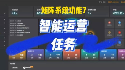 短视频矩阵系统 矩阵管理 智能运营任务