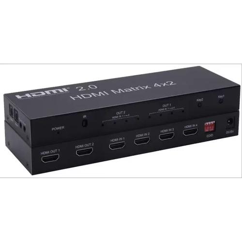 工厂直销hdmi矩阵4x2hdmi4进2出音频输出切换器分配器4x2矩阵2